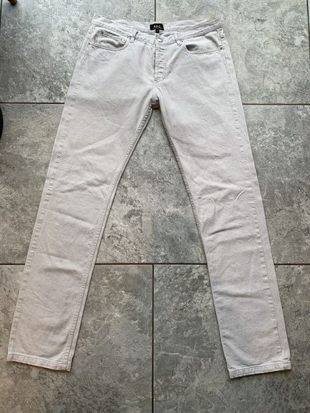 Other - APC Rue Madame Paris Jeans Light Grey Off white W32 Button Up Fly